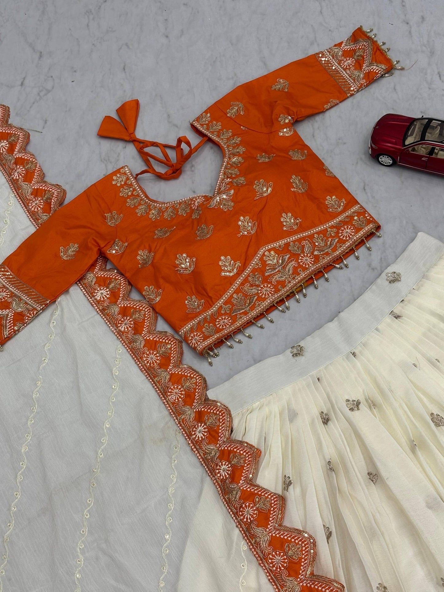 Tapi 290 - semi bridal lahenga choli with beautiful colour combination