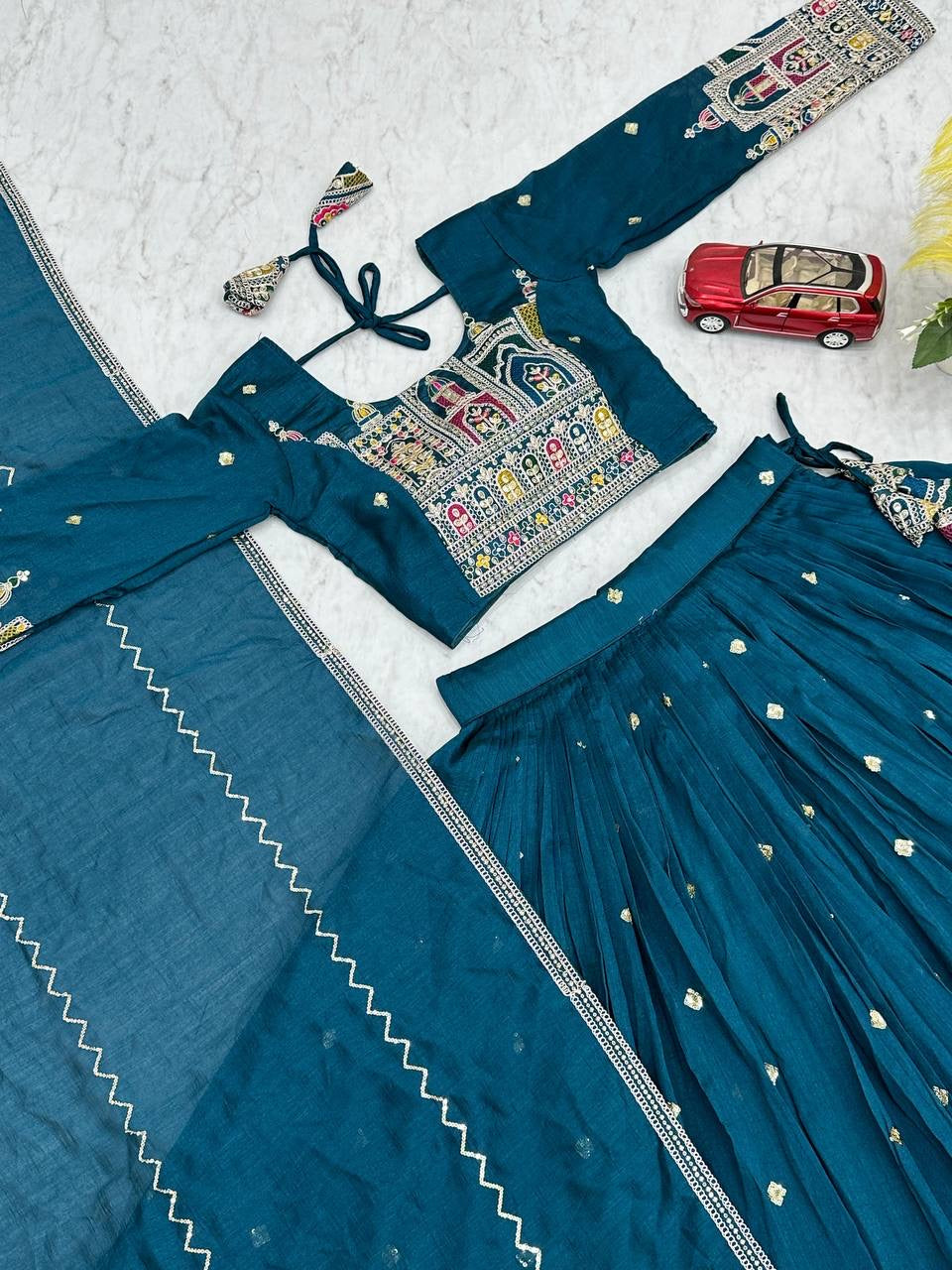 Festival Lehenga Choli with Heavy Embroidery & Sequence Work - FFTP-245