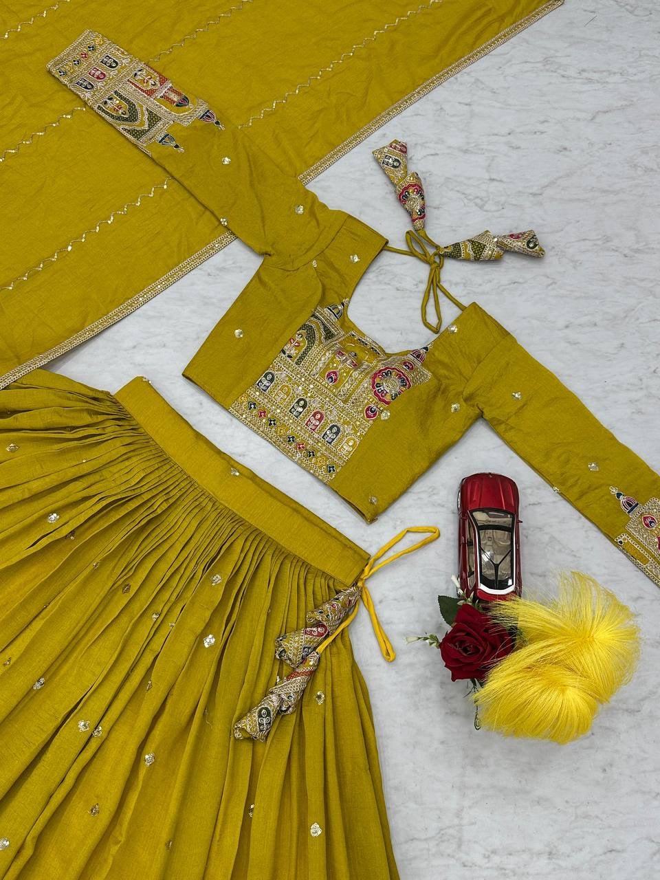 Festival Lehenga Choli with Heavy Embroidery & Sequence Work - FFTP-245