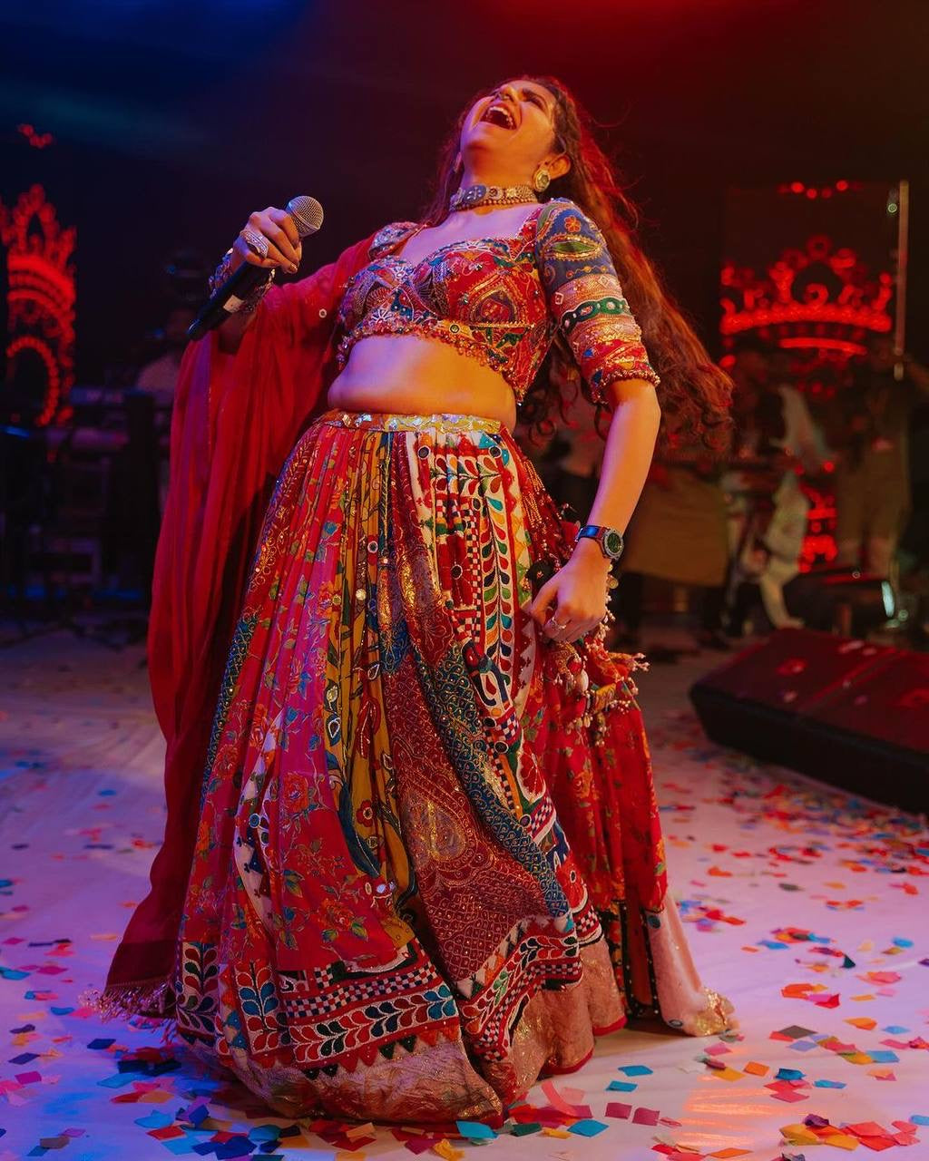 Navratri Special Designer Printed Lehenga Choli - Heavy Muslin Cotton - ALC-73