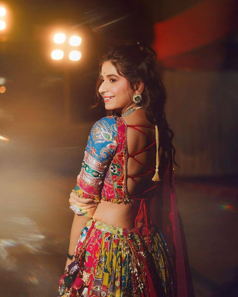 Navratri Special Designer Printed Lehenga Choli - Heavy Muslin Cotton - ALC-73