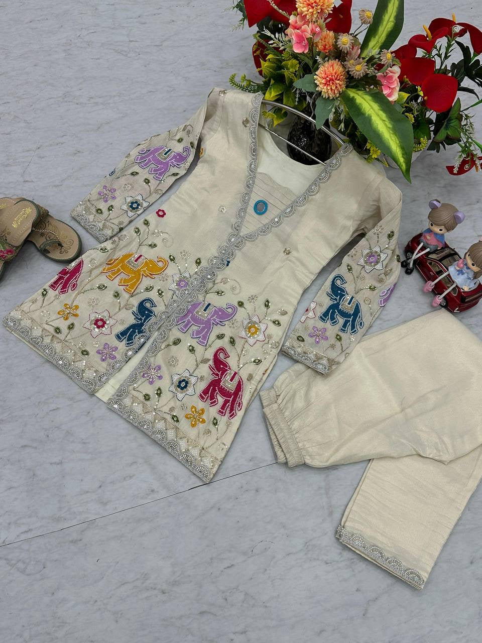 Trending Cord Set - Pure Tissue Simmer Silk by Prisha Creation - FFPC 507