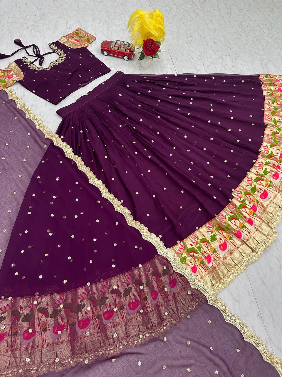 Festival special designer Lehenga Choli with Embroidery Sequence Work - FFPC-515
