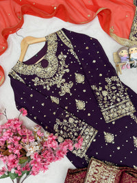 Designer & stylish Kurti with jacard plazzo set with elegant dupatta