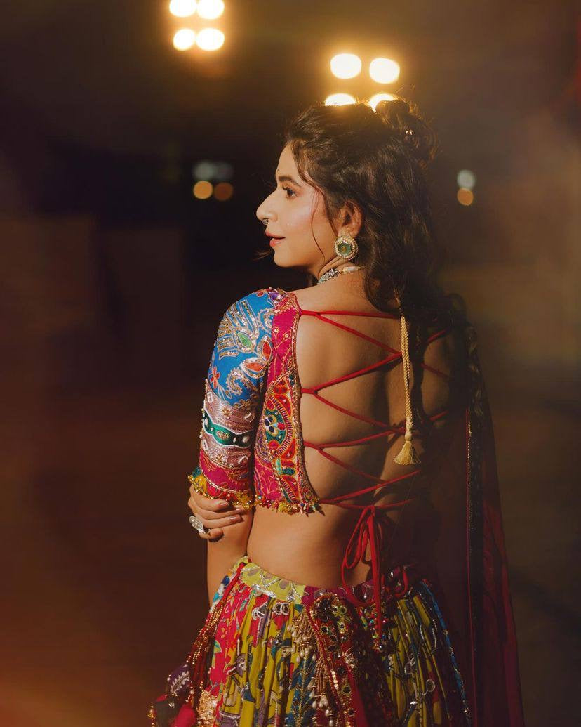 Navratri Special Designer Printed Lehenga Choli - Heavy Muslin Cotton - ALC-73