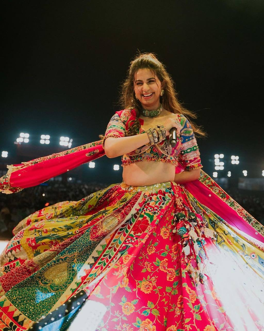Navratri Special Designer Printed Lehenga Choli - Heavy Muslin Cotton - ALC-73