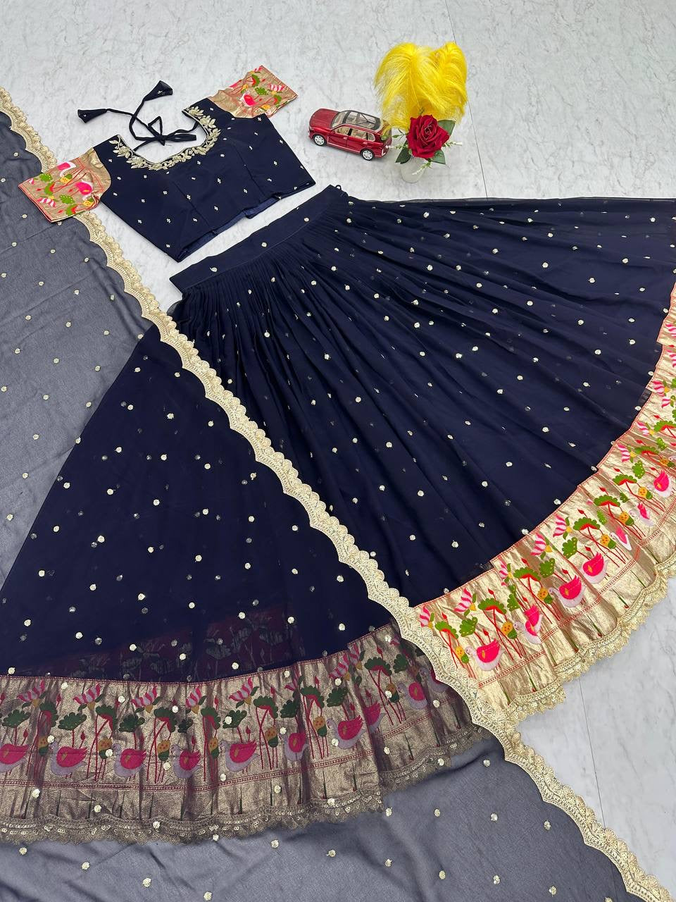 Festival special designer Lehenga Choli with Embroidery Sequence Work - FFPC-515
