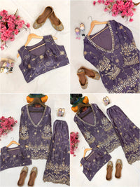 Premium 3-piece Co-ord set in Fandy silk fabric