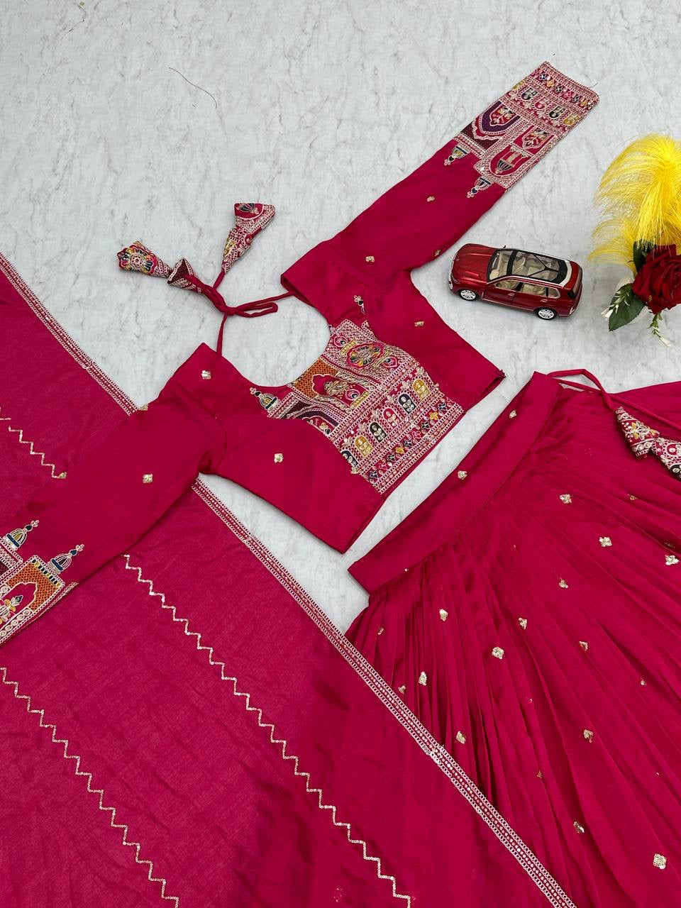 Festival Lehenga Choli with Heavy Embroidery & Sequence Work - FFTP-245