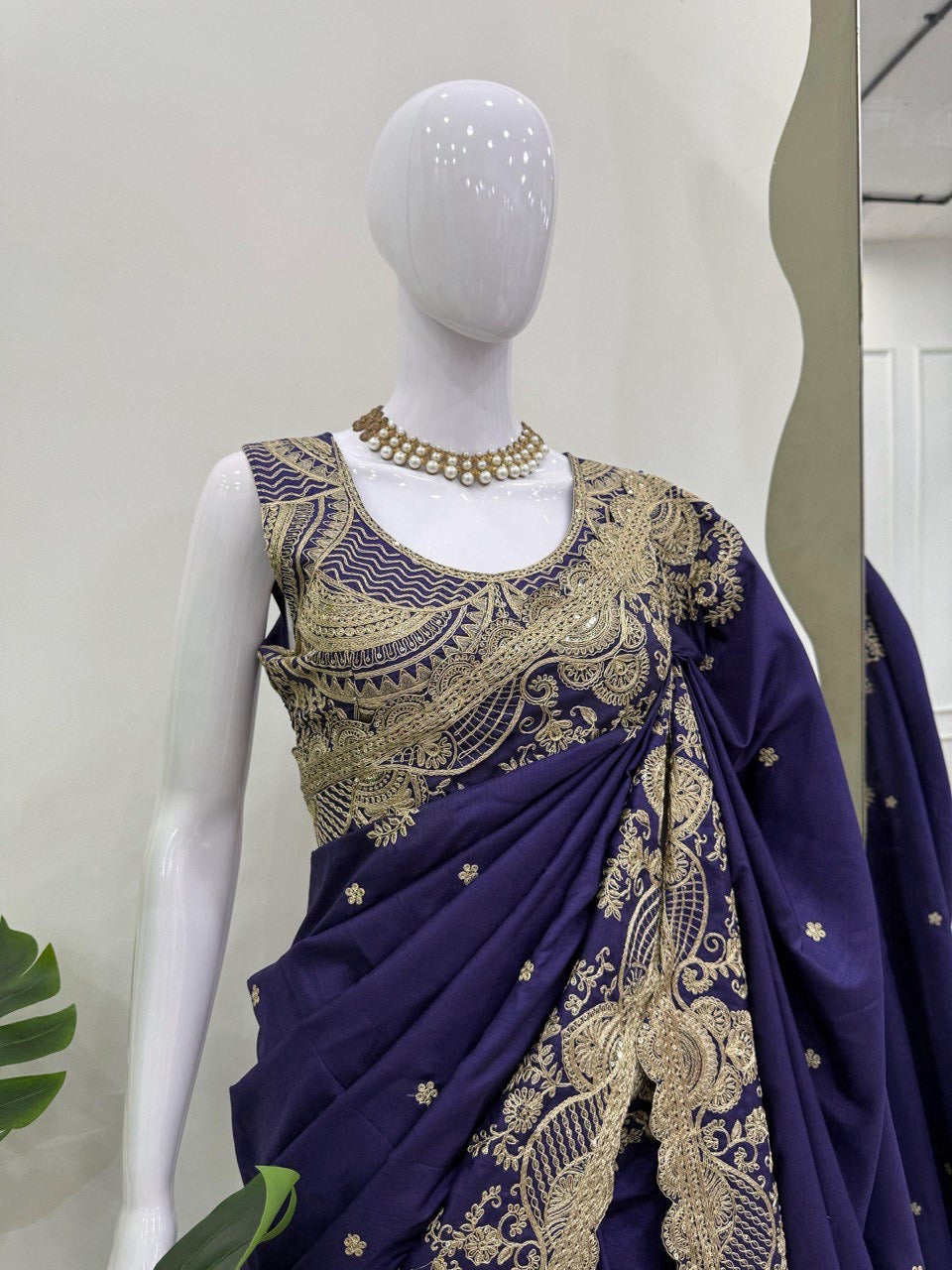 Designer Rangoli Silk Saree with Coding & Sequin Work - FFkd 590
