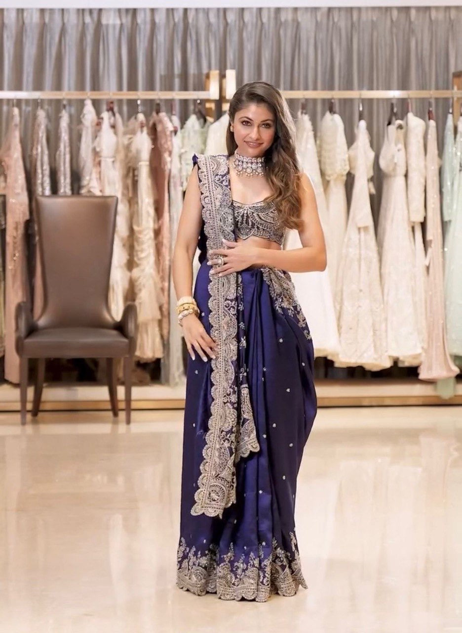 Designer Rangoli Silk Saree with Coding & Sequin Work - FFkd 590