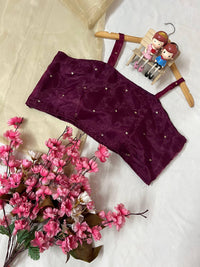 Designer 3-piece Co-ordset in premium organza silk.