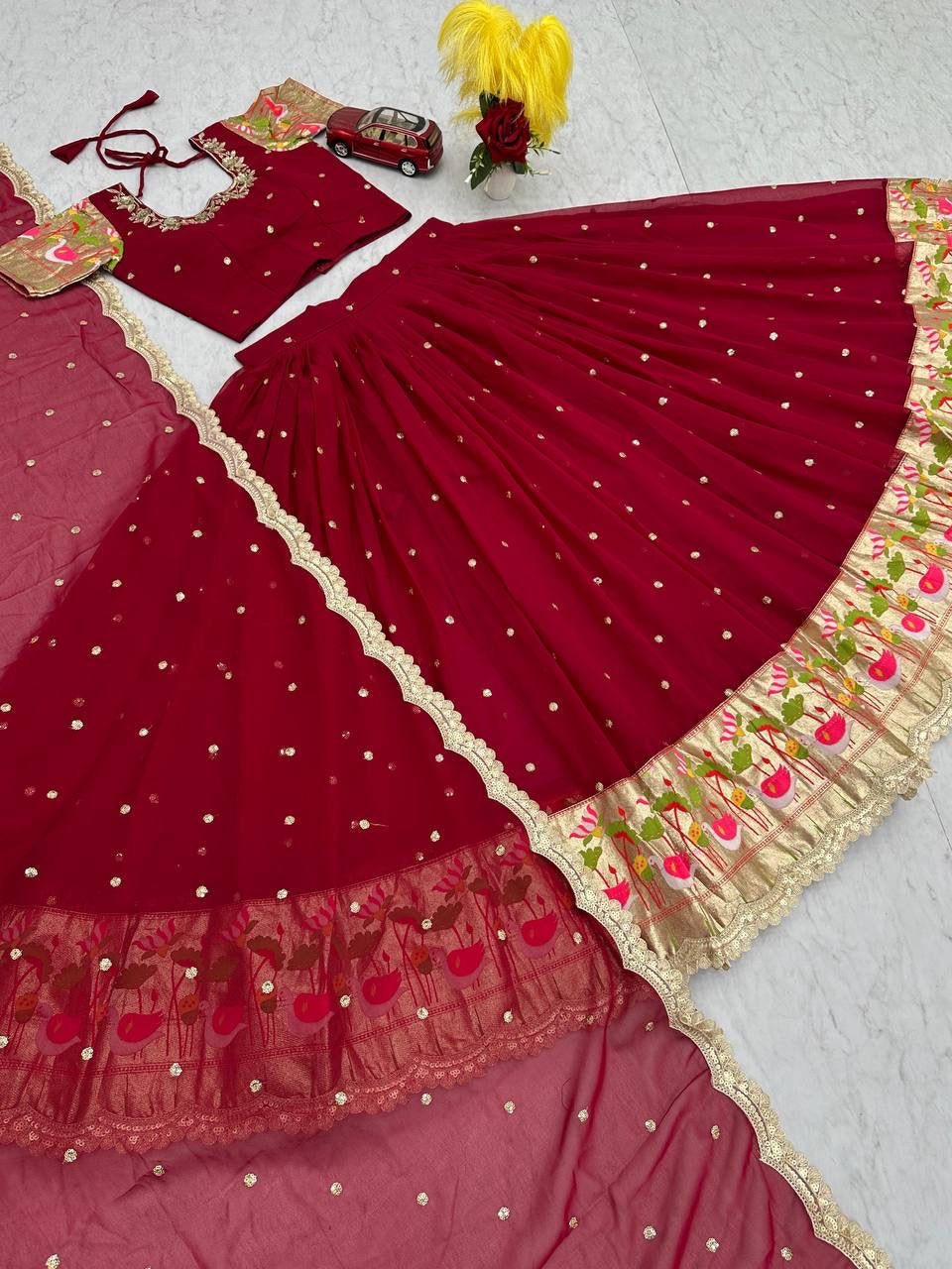 Festival special designer Lehenga Choli with Embroidery Sequence Work - FFPC-515