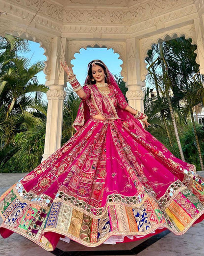 Navratri Special Designer Printed Lehenga Choli - Heavy Muslin Cotton