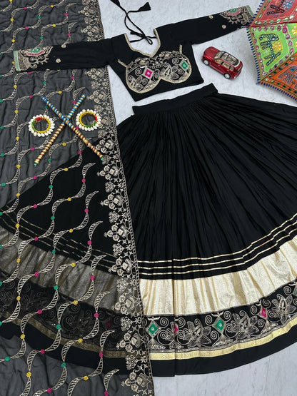 Navratri Special Pure Cotton Lehenga Choli with 6 Meter Big Flair - Real Modeling