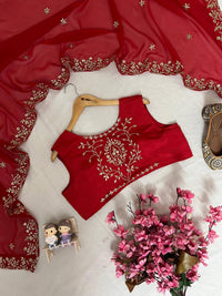 Stylish 4-pis kurti palazzo set in premium chinon silk fabric, in 4 amazing colors
