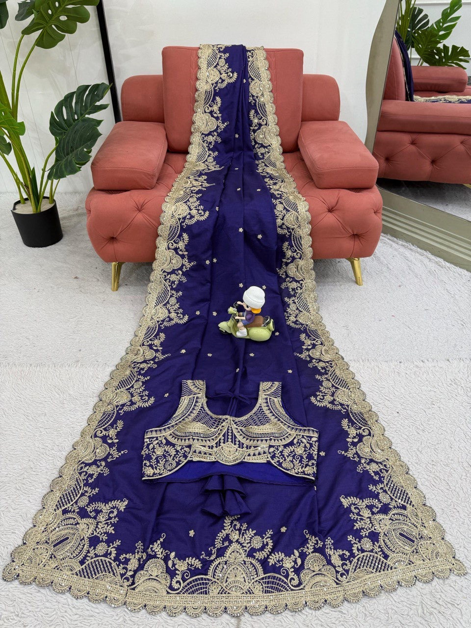 Designer Rangoli Silk Saree with Coding & Sequin Work - FFkd 590