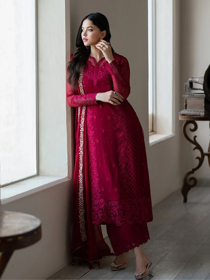 Designer Party Wear Top Palazzo Set with Heavy Embroidery - FFNSR-866