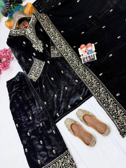 Lc 1411- beautiful velvet suit