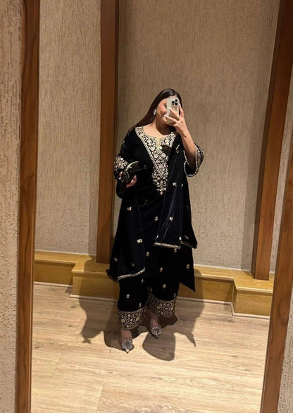 Lc 1411- beautiful velvet suit