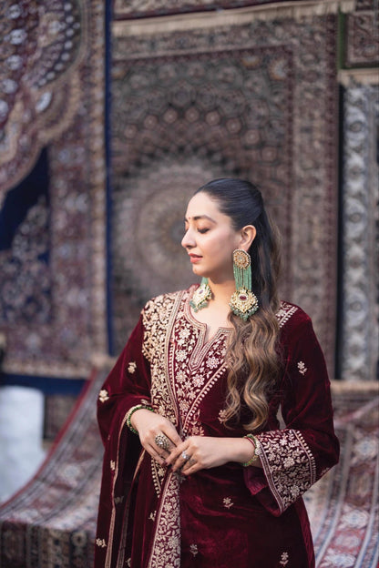 Lc 1411- beautiful velvet suit