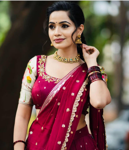 Festival special designer Lehenga Choli with Embroidery Sequence Work - FFPC-515