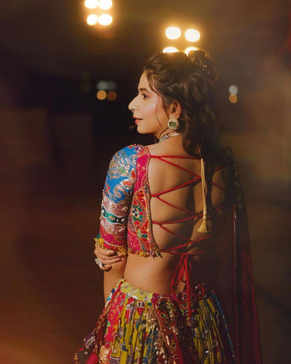 Navratri Special Designer Printed Lehenga Choli - Heavy Muslin Cotton - ALC-73