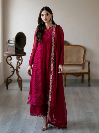 Designer Party Wear Top Palazzo Set with Heavy Embroidery - FFNSR-866