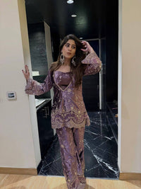 Premium 3-piece Co-ord set in Fandy silk fabric