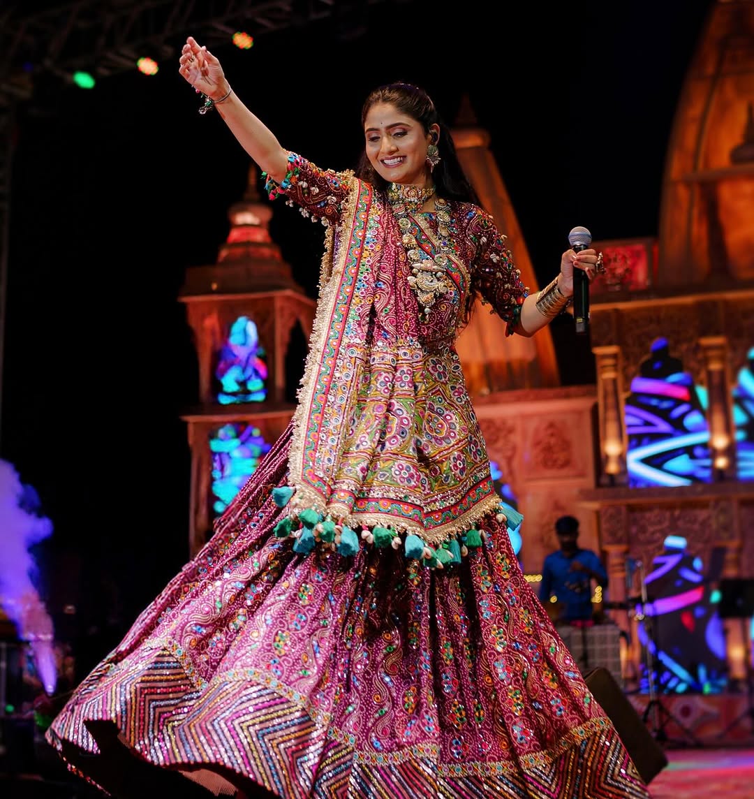 Navratri Special Muslin Cotton Lehenga Choli with Real Mirror Work - ALC 110