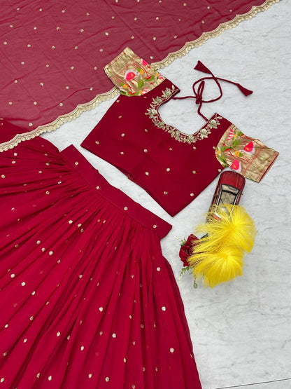 Festival special designer Lehenga Choli with Embroidery Sequence Work - FFPC-515