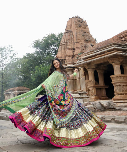 ALC 113- Premium Chaniya Choli for Garba & Dandiya in premium muslin cotton fabric