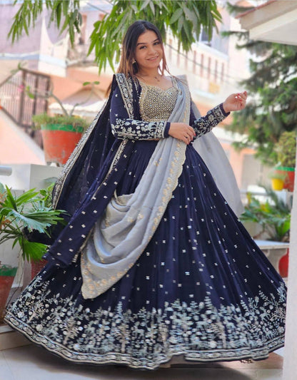 Tapi 291-wedding special lahenga choli with  2 dupatta