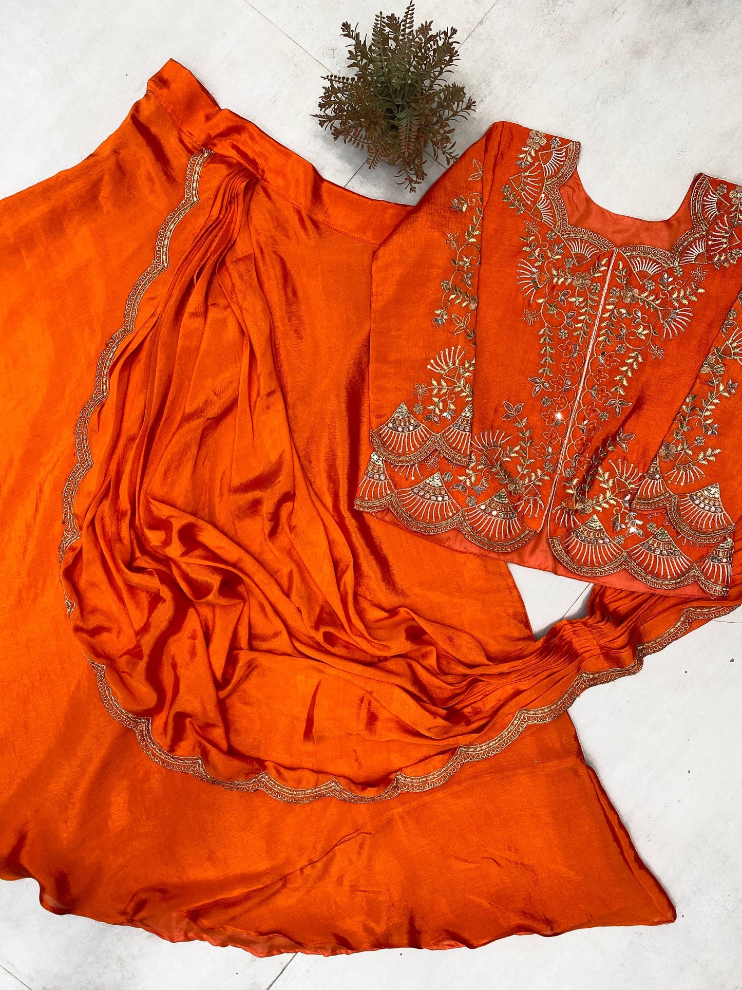 Be 407- Lahenga saree now in trending