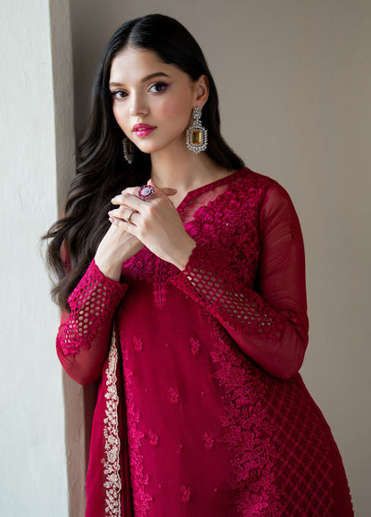 Designer Party Wear Top Palazzo Set with Heavy Embroidery - FFNSR-866