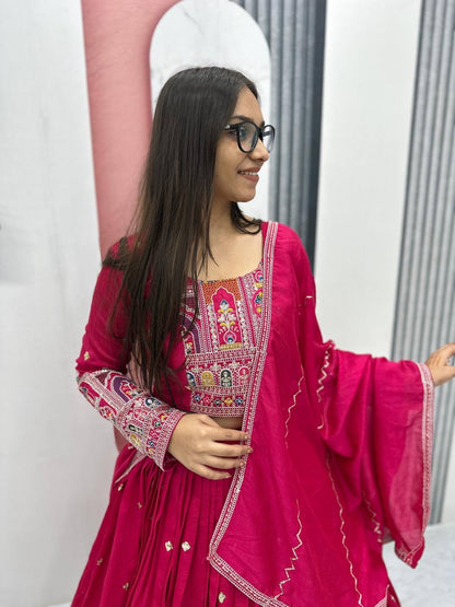 Festival Lehenga Choli with Heavy Embroidery & Sequence Work - FFTP-245