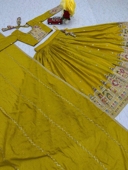 Festival Lehenga Choli with Heavy Embroidery & Sequence Work - FFTP-245