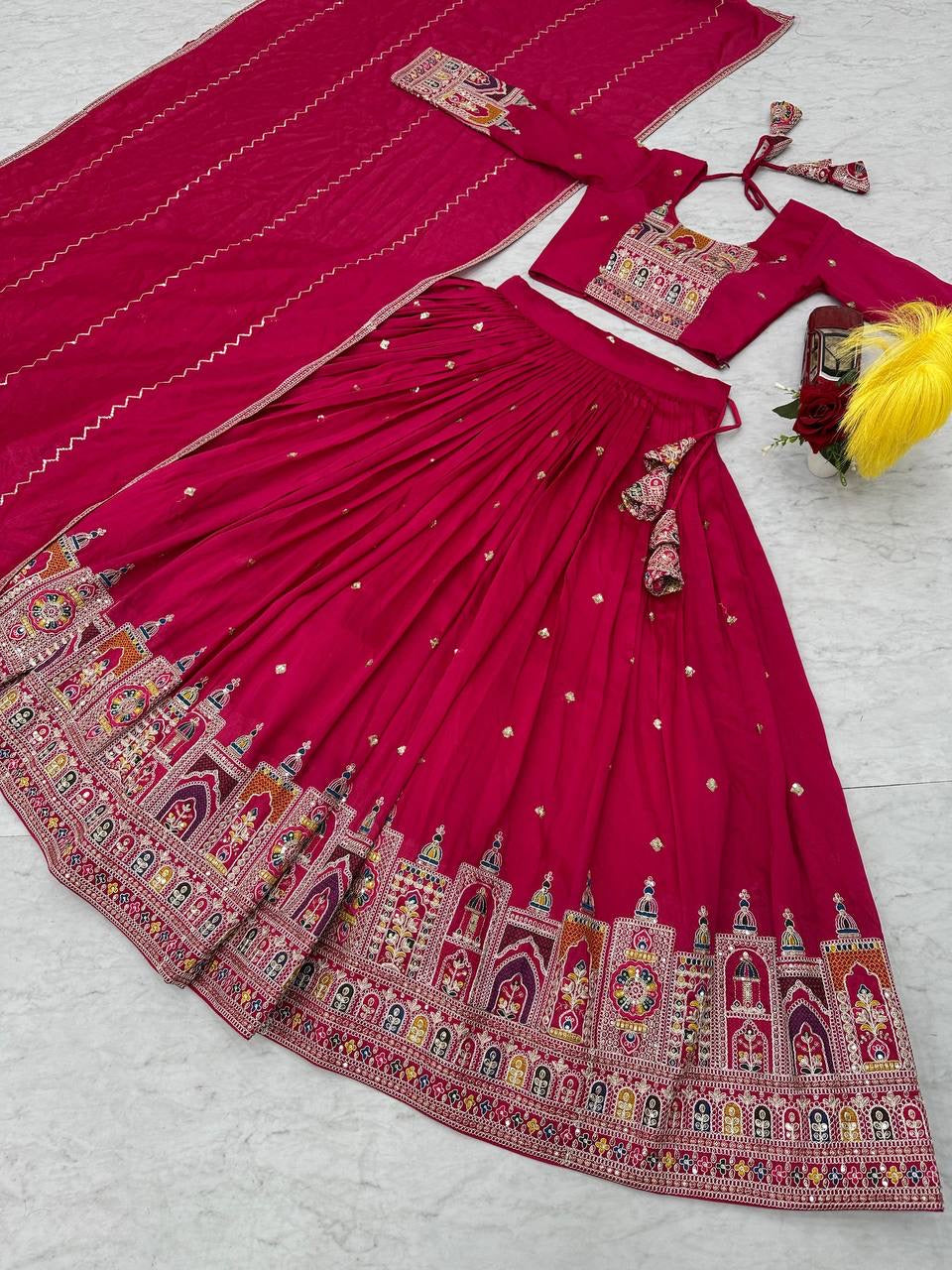Festival Lehenga Choli with Heavy Embroidery & Sequence Work - FFTP-245