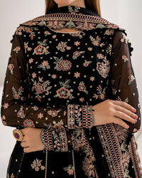 Premium and stylish anarkali with sharara with beautiful sequins & Thread Embroidery work