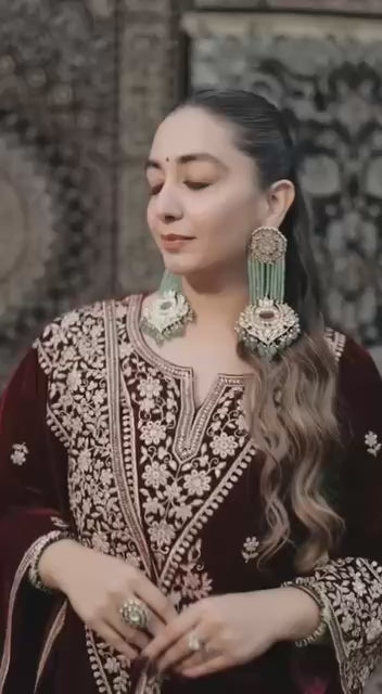 Lc 1411- beautiful velvet suit