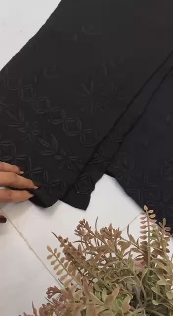 Designer chicken work kurti & pant set with chicken Embroidery work & Dupatta - FFBE-354