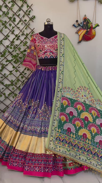 ALC 113- Premium Chaniya Choli for Garba & Dandiya in premium muslin cotton fabric